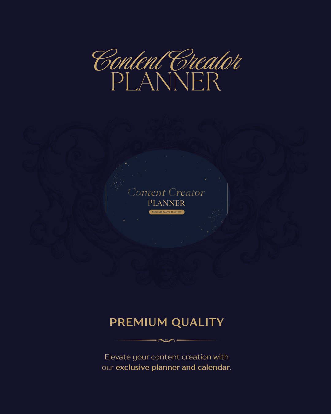Content Creator Planner & Calendar — Canva template, Lunara