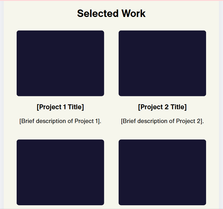 Portfolio One-Page Website