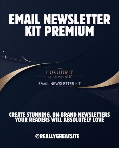 Email Newsletter Kit — Canva template, Lunara