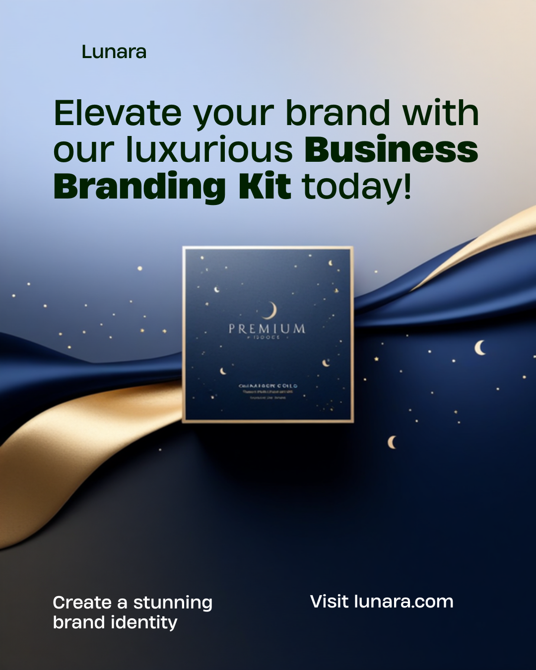 Complete Business Branding Kit — Canva template, Lunara
