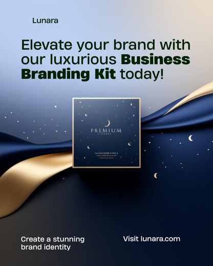 Complete Business Branding Kit — Canva template, Lunara