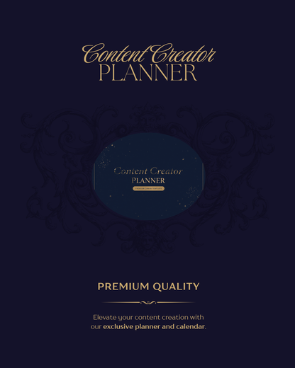 Content Creator Planner & Calendar — Canva template, Lunara