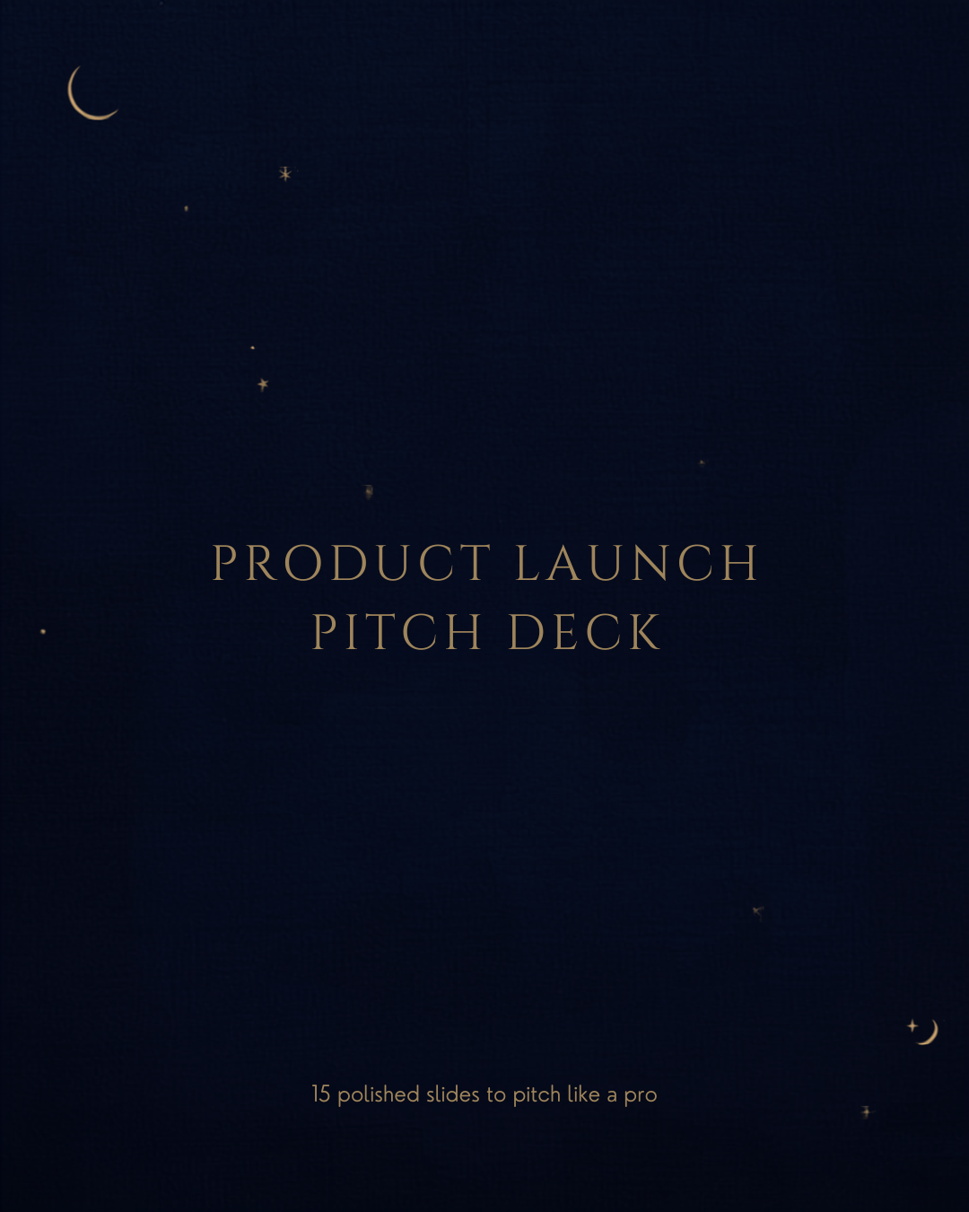 Product Launch Pitch Deck — Canva template cover, Lunara
