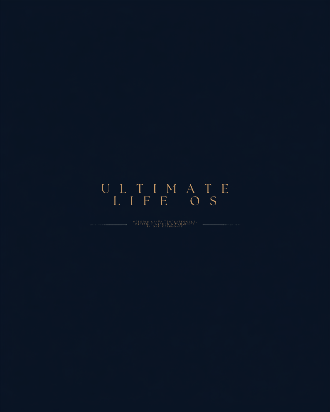 Ultimate Life OS — Canva template, Lunara