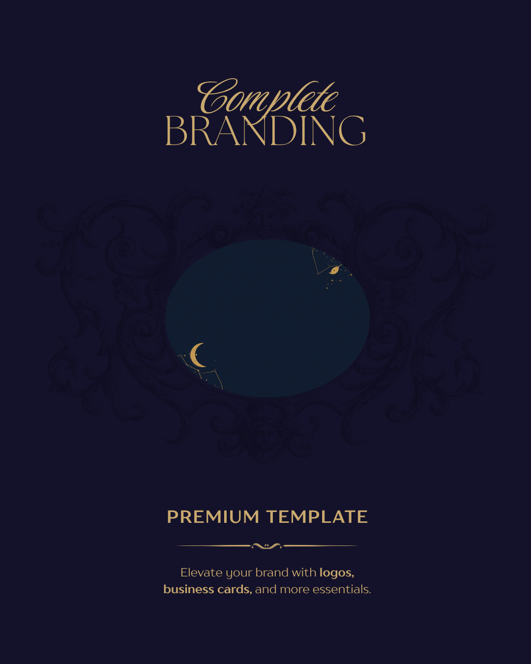 Complete Business Branding Kit — Canva template cover, Lunara