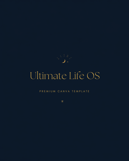 Ultimate Life OS — Canva template cover, Lunara