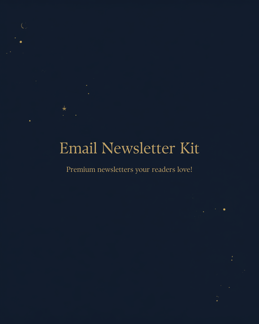 Email Newsletter Kit — Canva template cover, Lunara