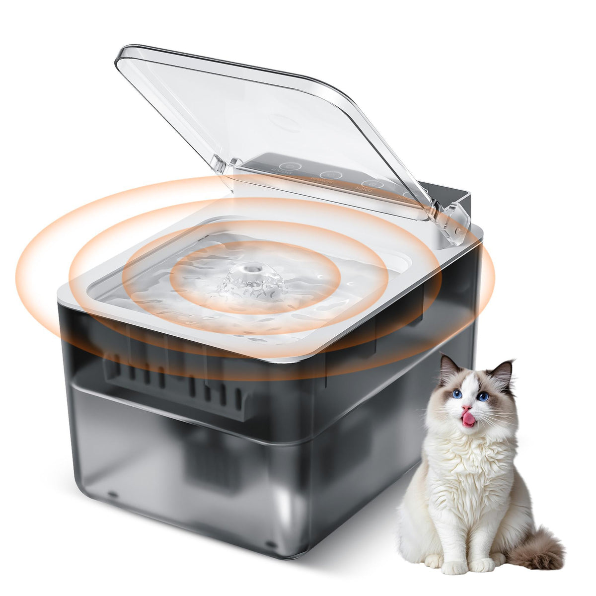 FreshFlow cordless cat water fountain, 3L