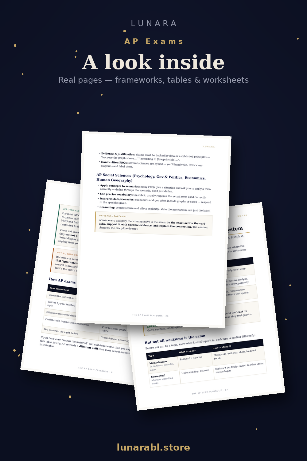 The AP Exam Playbook (eBook) | Study System for AP Exams — MCQs, FRQs, Study Plans & Exam-Day Strategy
