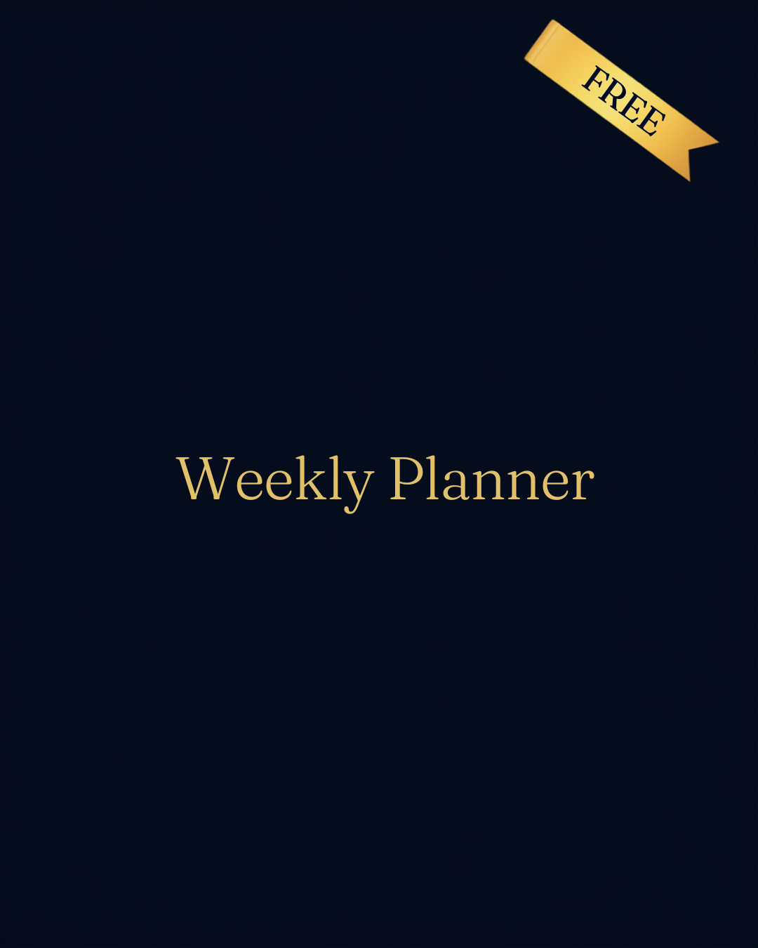 Free Weekly Planner — Canva Template
