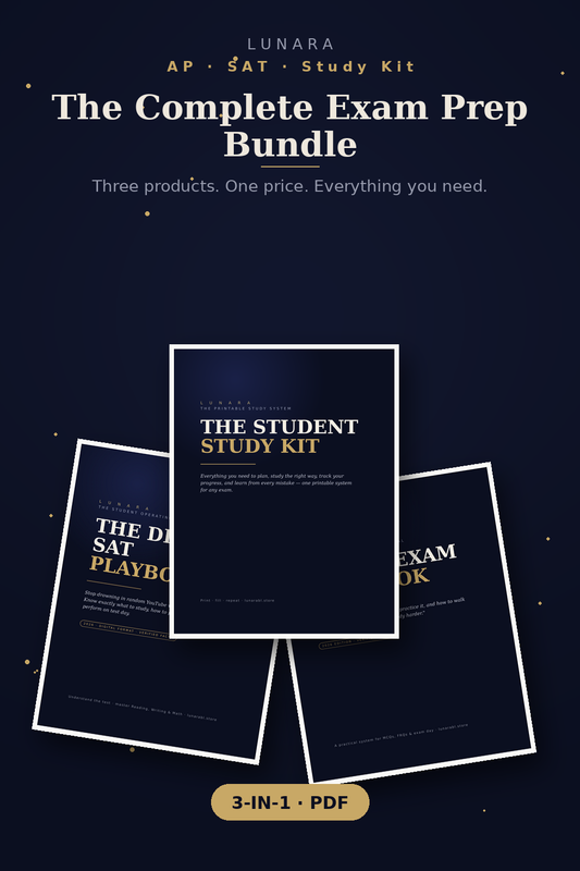 The Complete Exam Prep Bundle | Digital SAT Playbook + AP Exam Playbook + Student Study Kit (Instant Download)