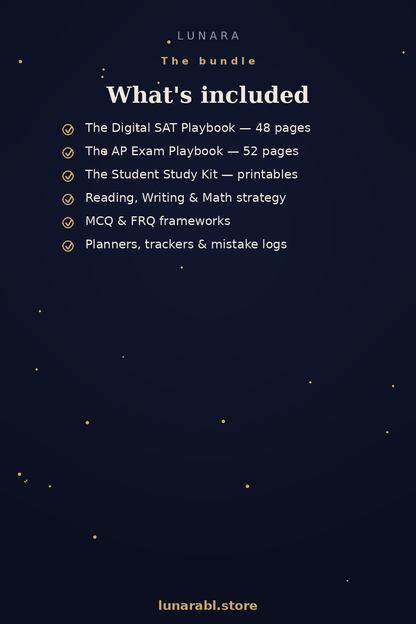 The Complete Exam Prep Bundle | Digital SAT Playbook + AP Exam Playbook + Student Study Kit (Instant Download)