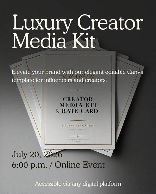 Creator Media Kit & Rate Card — Pitch Brands and Price Your Work