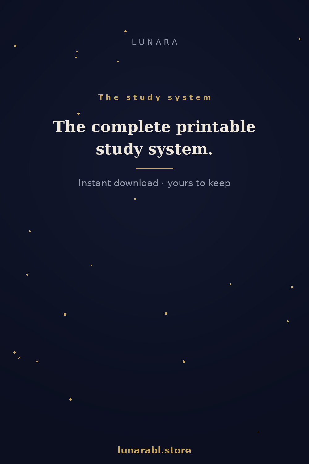 The Student Study Kit (Printable) | Planners, Topic Tracker, Mistake Log & Exam Countdown for Students