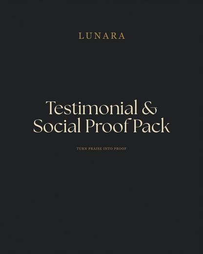 Testimonial & Social Proof Pack