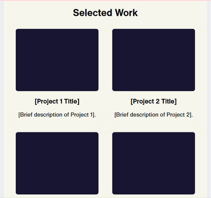 Portfolio One-Page Website