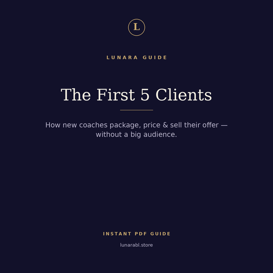 The First 5 Clients — For New Coaches